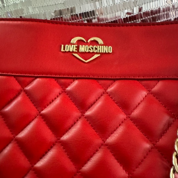Red Love Moschino shoulder bag - Picture 4 of 9